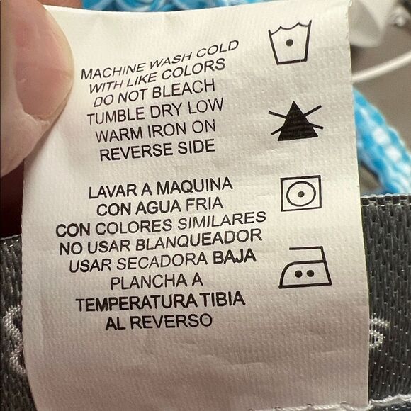 Emily Rose blue and white searsucker gingham cupcake appliqué Birthday dress - Picture 10 of 10